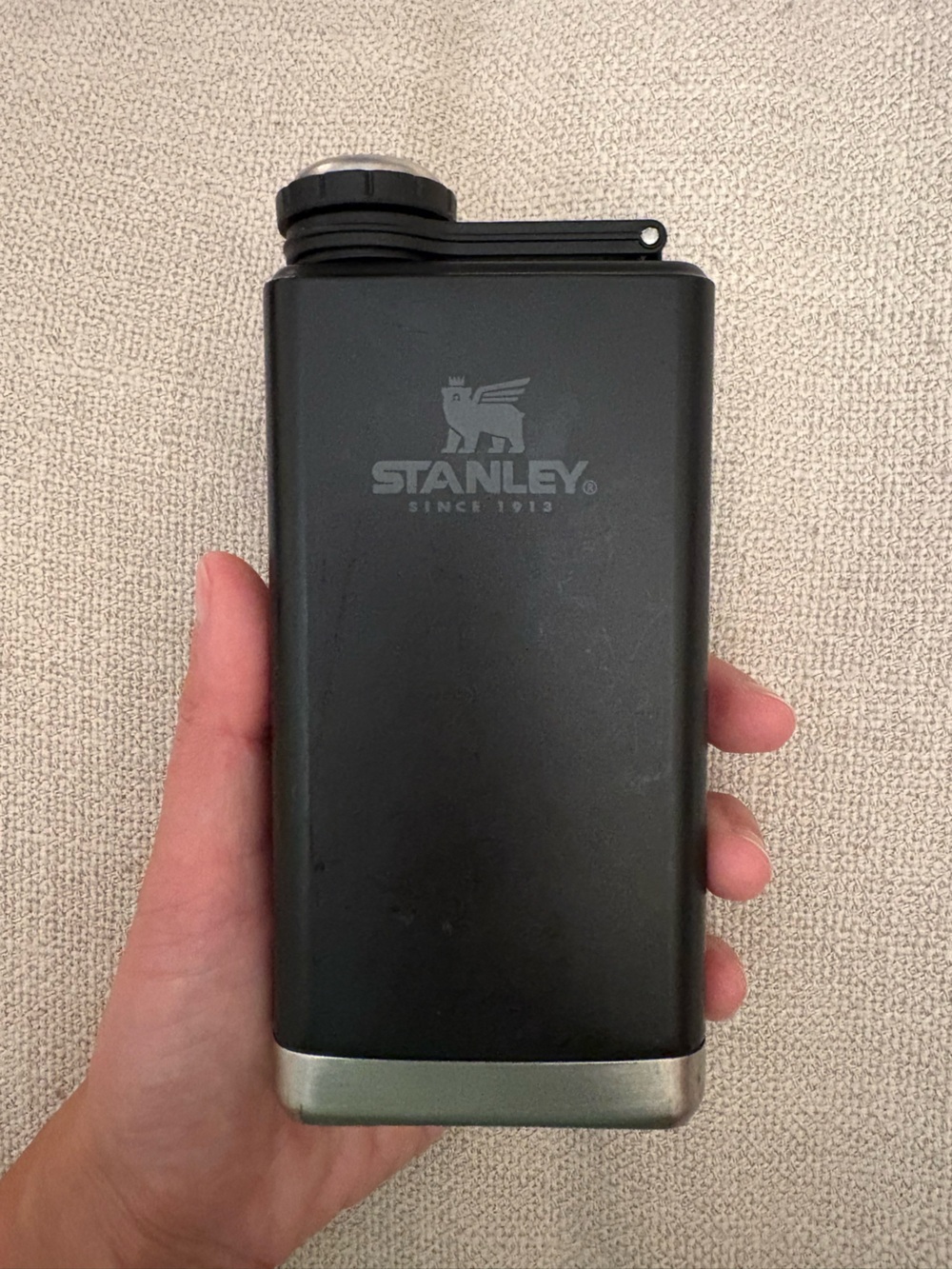 Stanley Black Slim Travel Flask